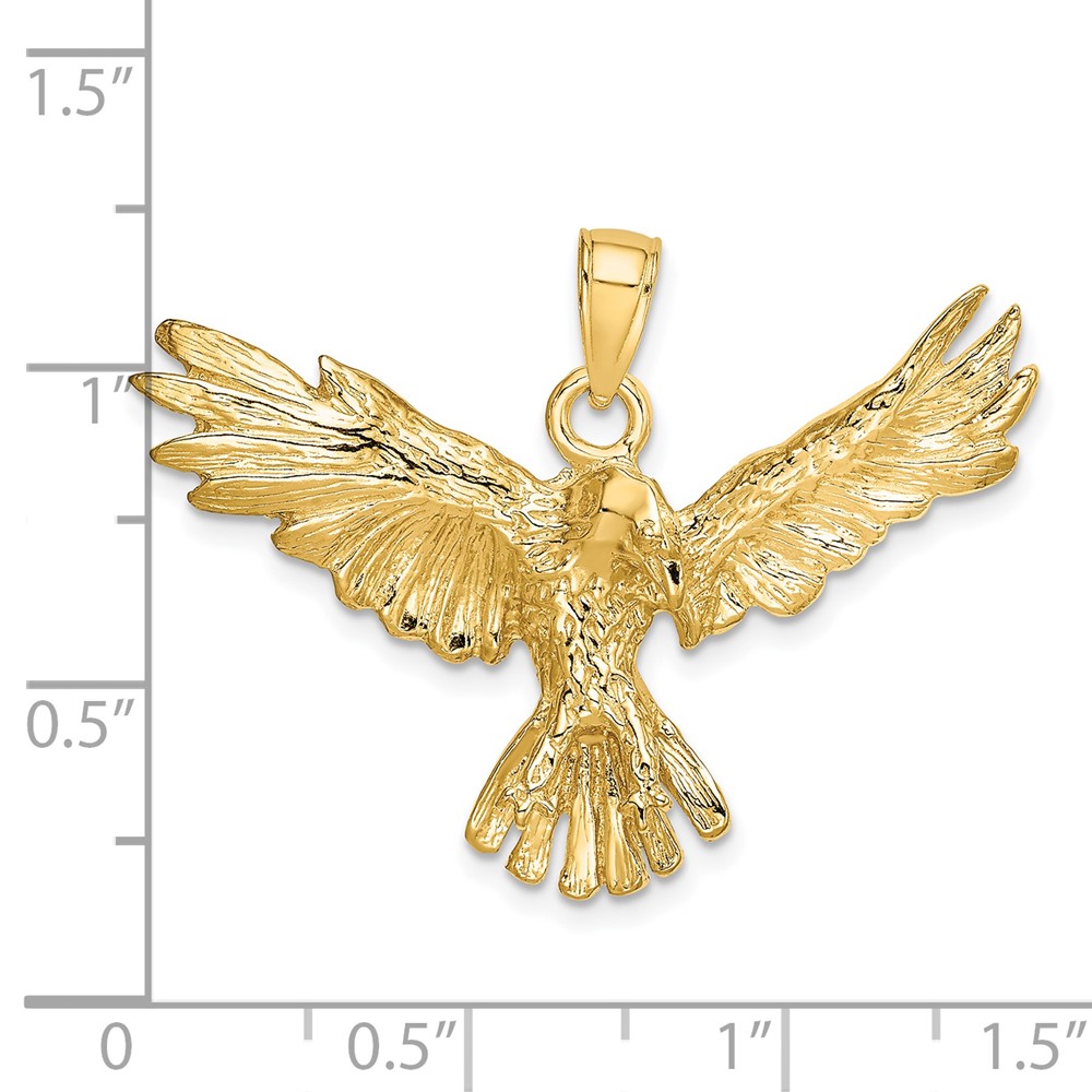 14K Eagle Flying Charm (K6504)
