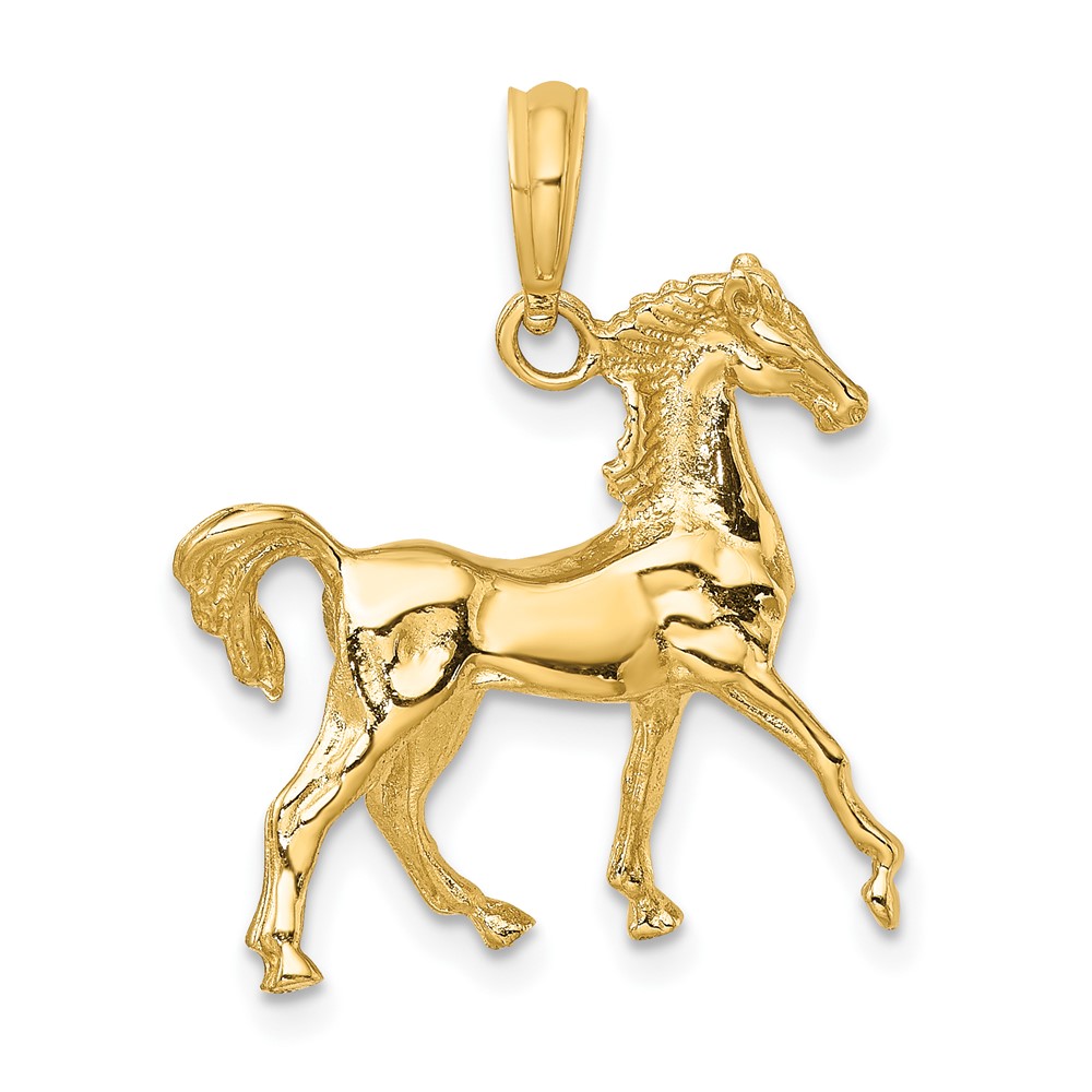 14K 3-D Horse Charm (K6512)