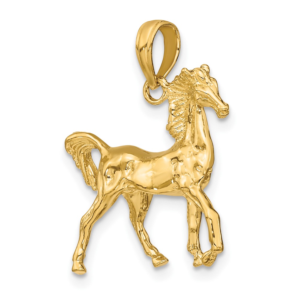 14K 3-D Horse Charm (K6512)
