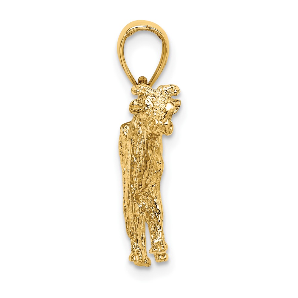 14K 3-D Cow Charm (K6520)