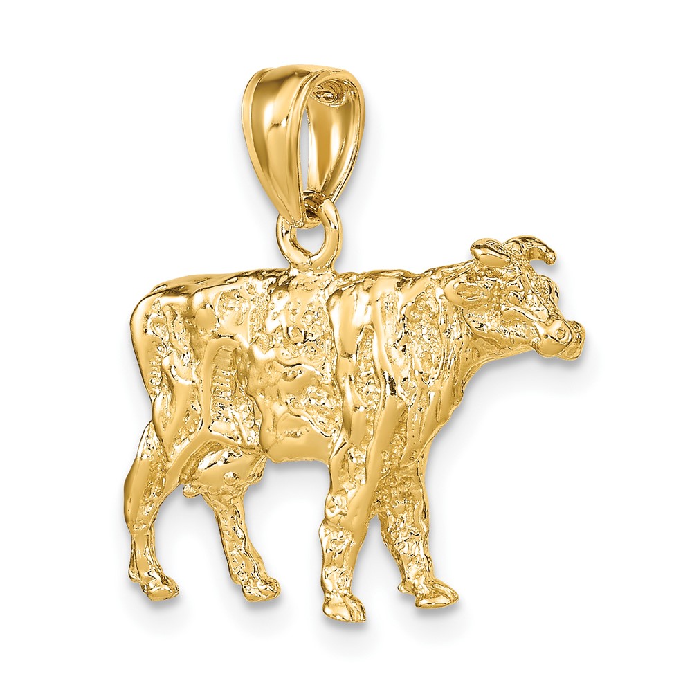 14K 3-D Cow Charm (K6520)