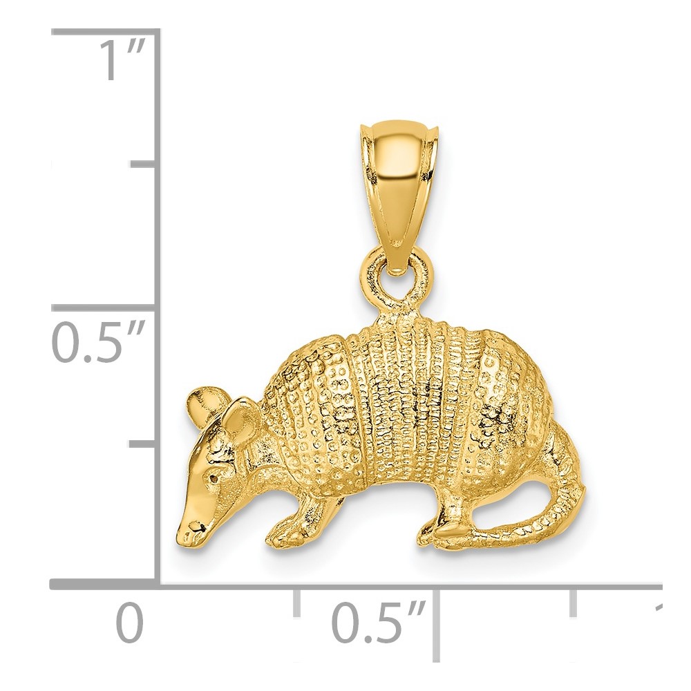 14K 3-D Armadillo Charm (K6522)