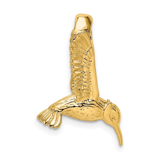 14K 3-D Hummingbird Chain Slide