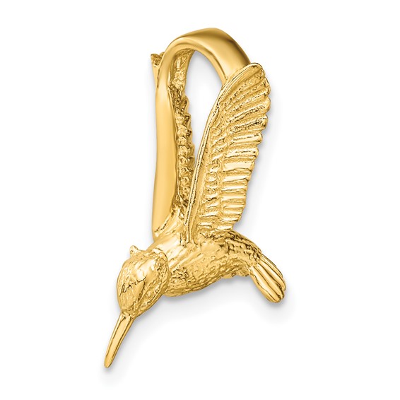 14K 3-D Hummingbird Chain Slide