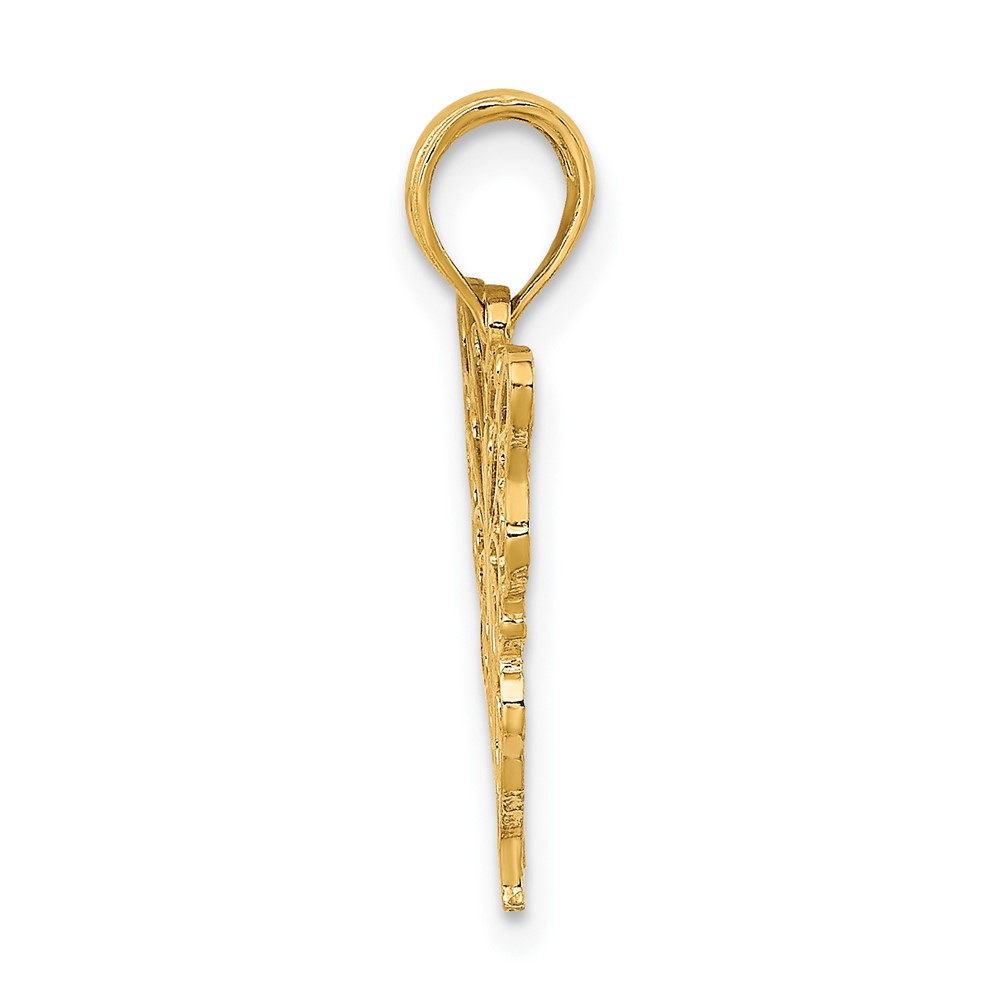 14K Butterfly Charm (K6537)