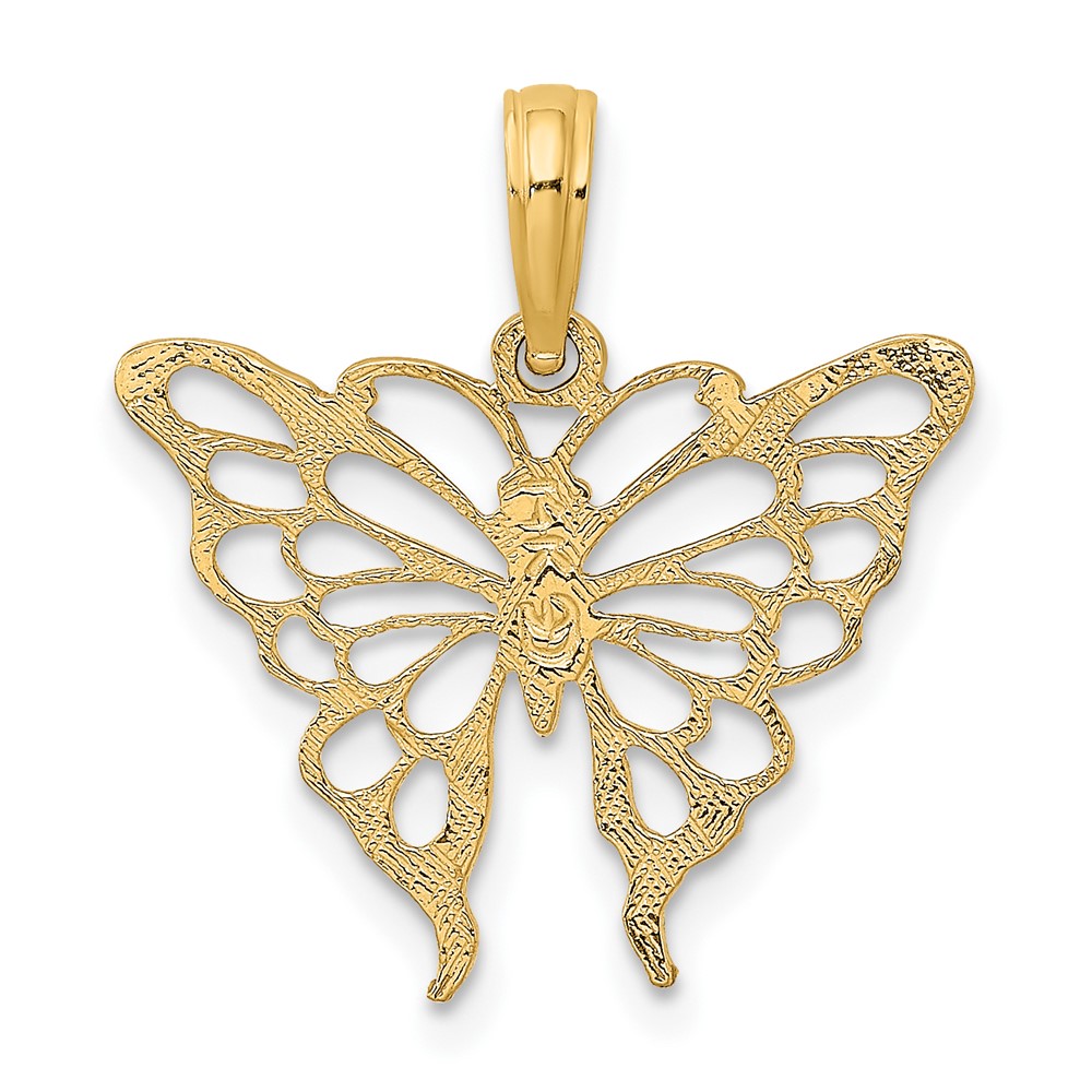 14K Butterfly Charm (K6537)