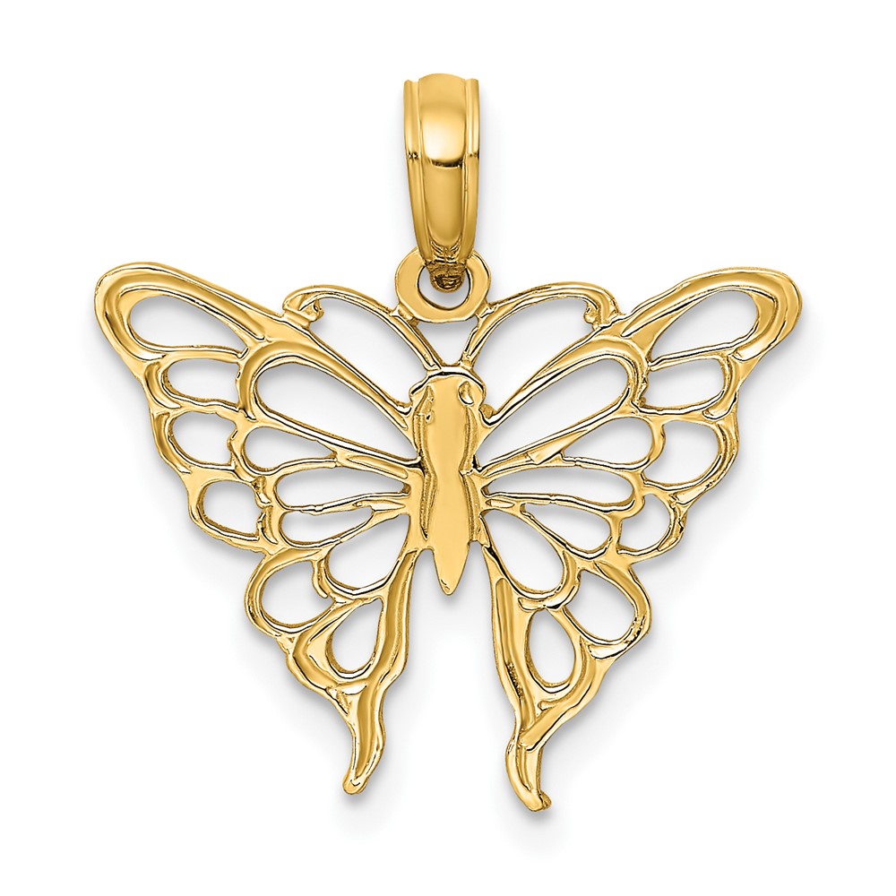 14K Butterfly Charm (K6537)