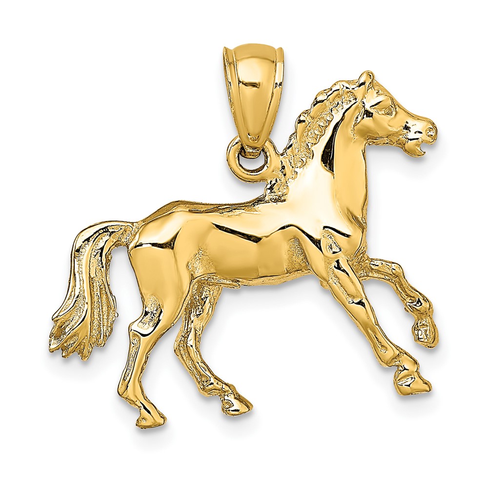14K 3-D Horse Charm (K6539)