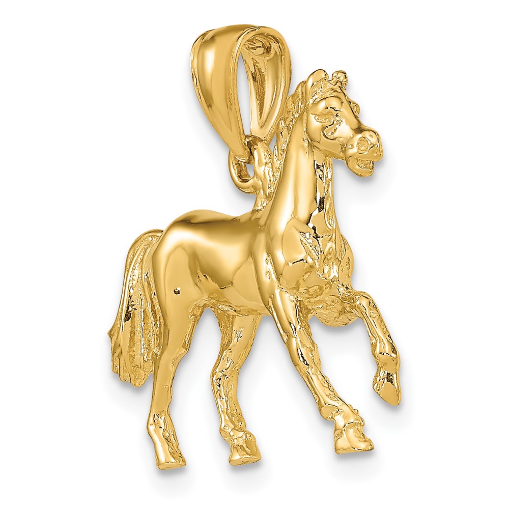 14K 3-D Horse Charm (K6539)