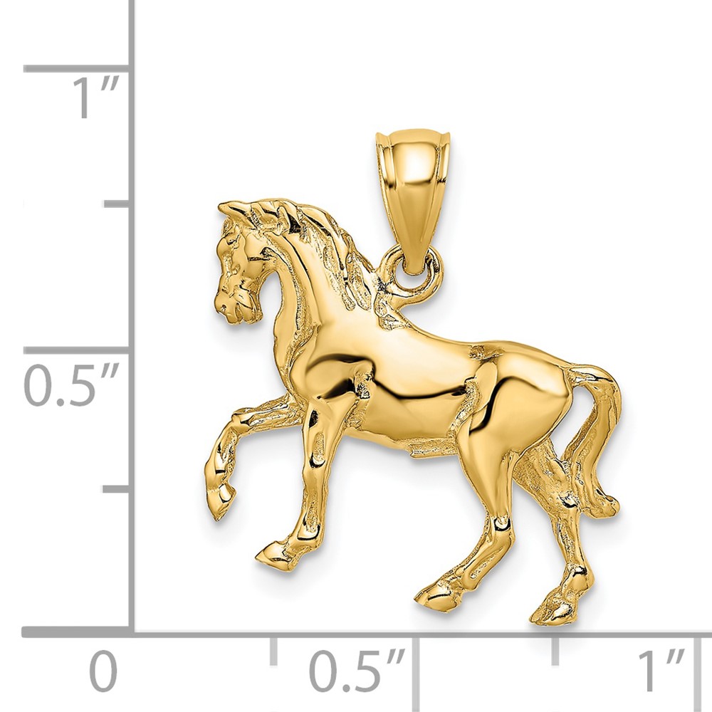 14K 3-D Horse Charm (K6540)