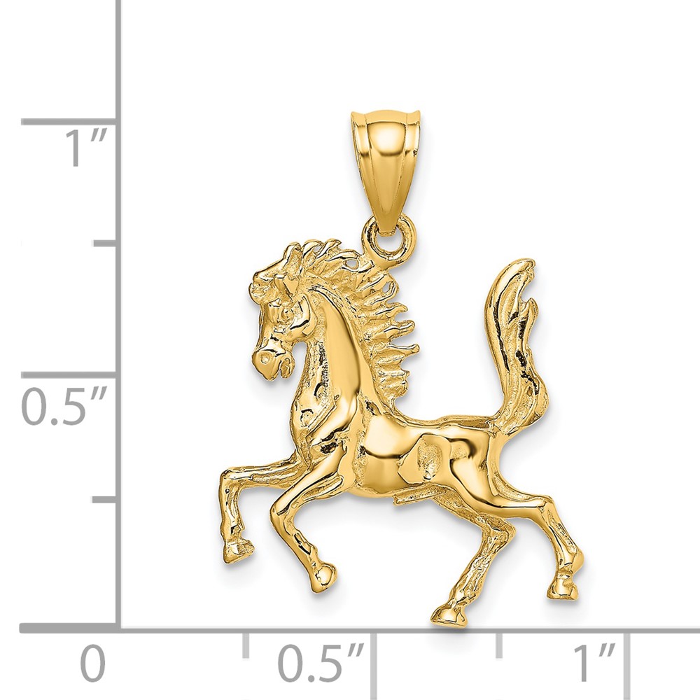 14K 3-D Horse Charm (K6546)