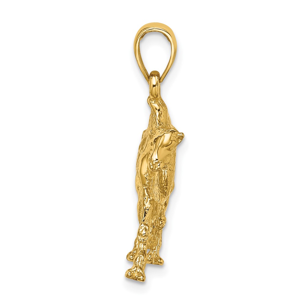 14K 3-D Camel Charm (K6580)
