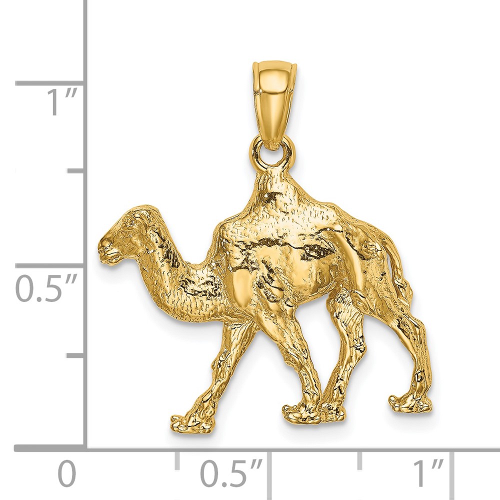 14K 3-D Camel Charm (K6580)