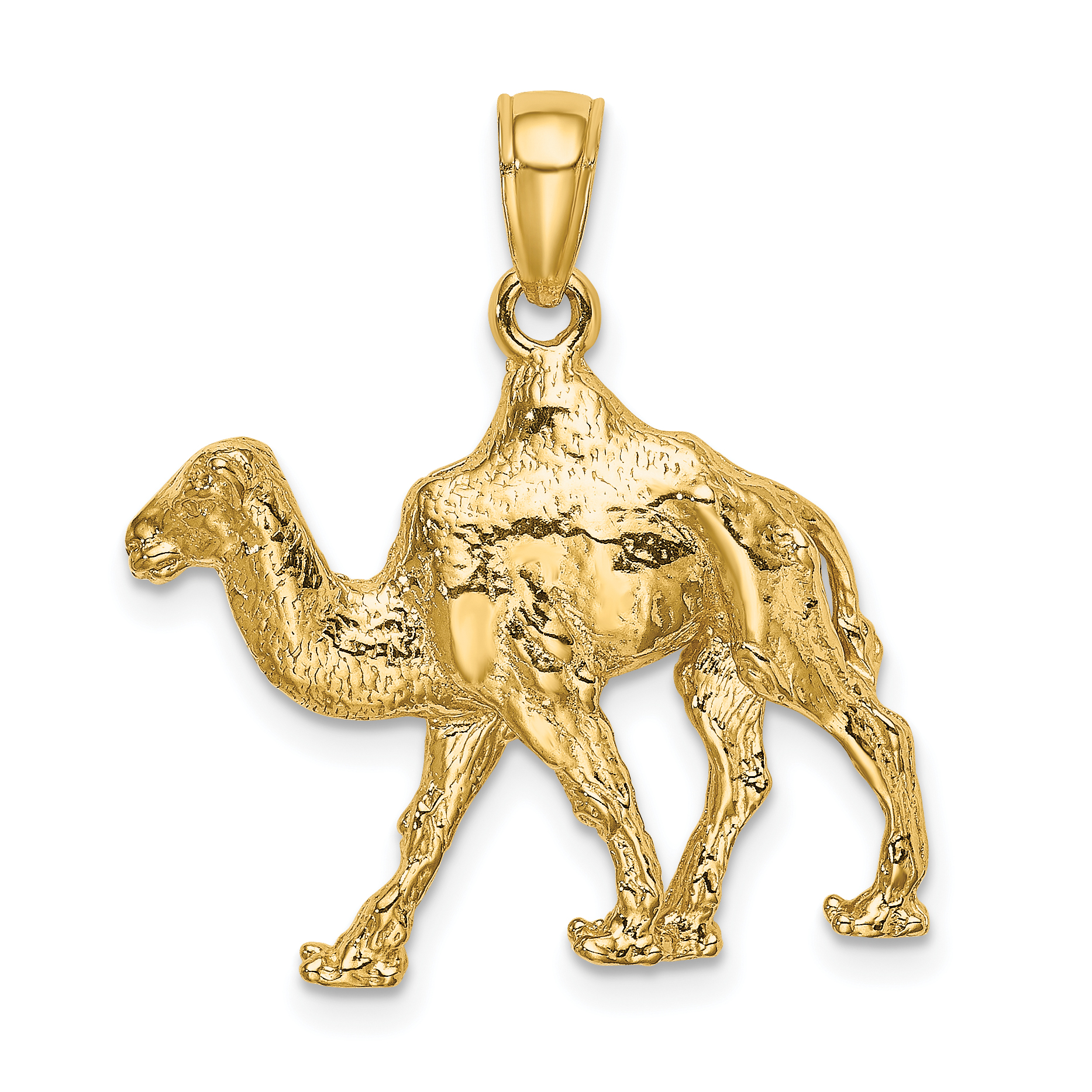 14K 3-D Camel Charm (K6580)
