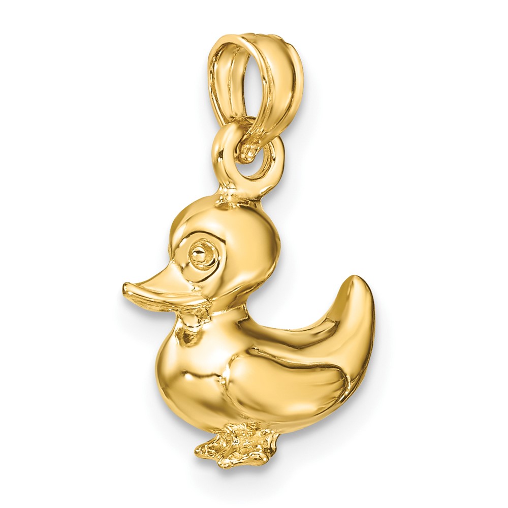 14K 3-D Duckling Charm (K6589)
