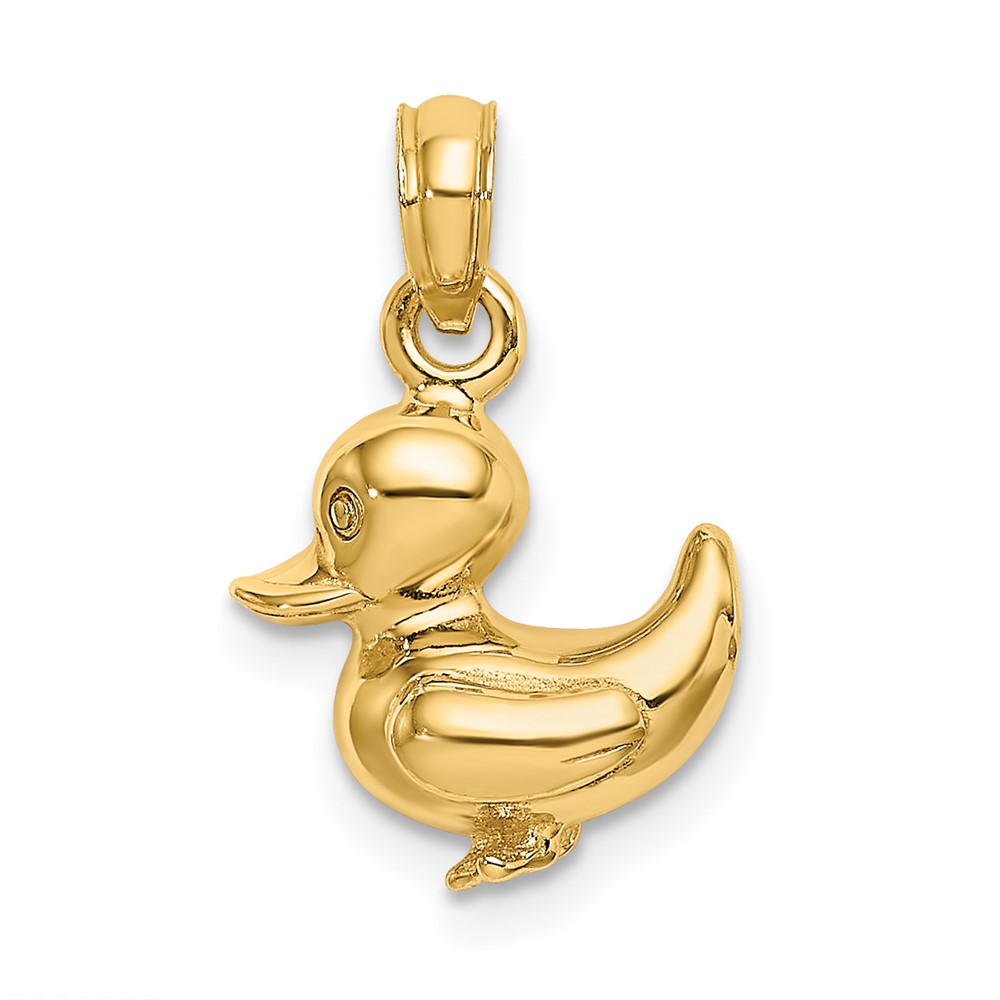 14K 3-D Duckling Charm (K6589)