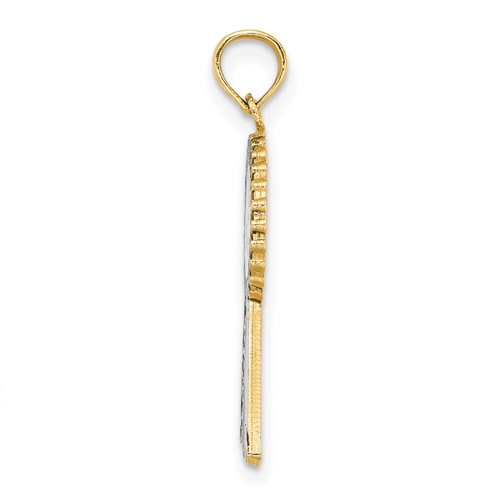 14K Enamel 1st PLACE Ribbon Charm (K6964)
