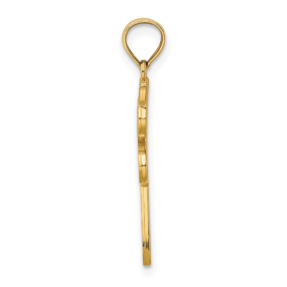 14K Multi Color Enamel Dragonfly Charm (K6986)