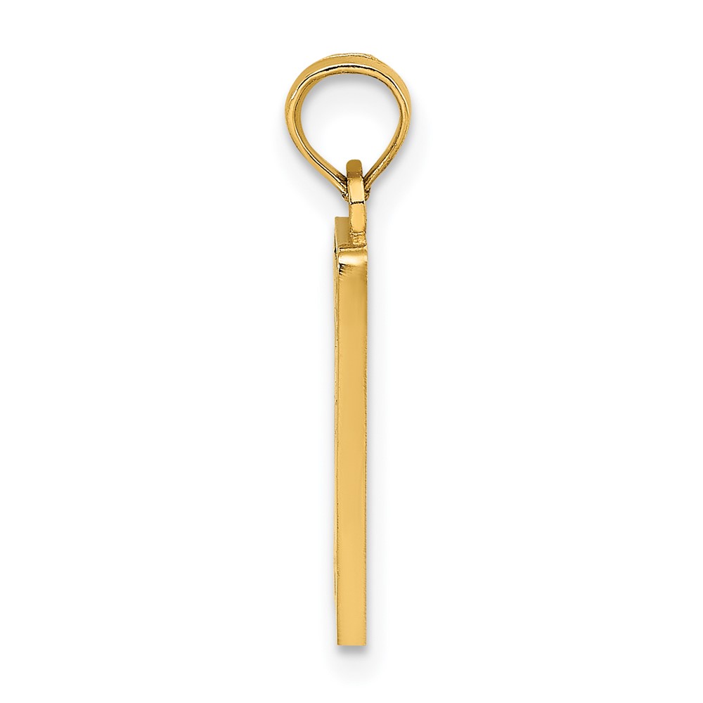 14K Enamel Mile Marker 0 / KEY WEST Charm (K7055)
