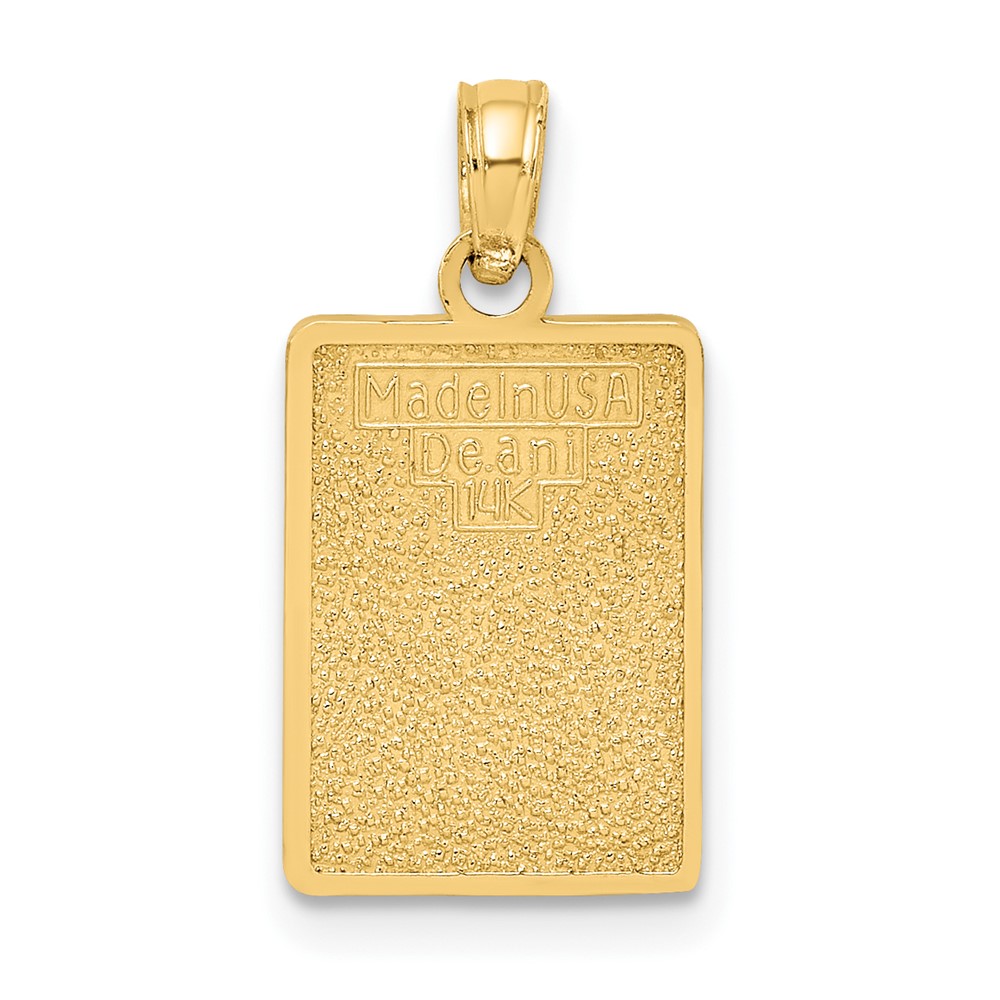 14K Enamel Mile Marker 0 / KEY WEST Charm (K7055)