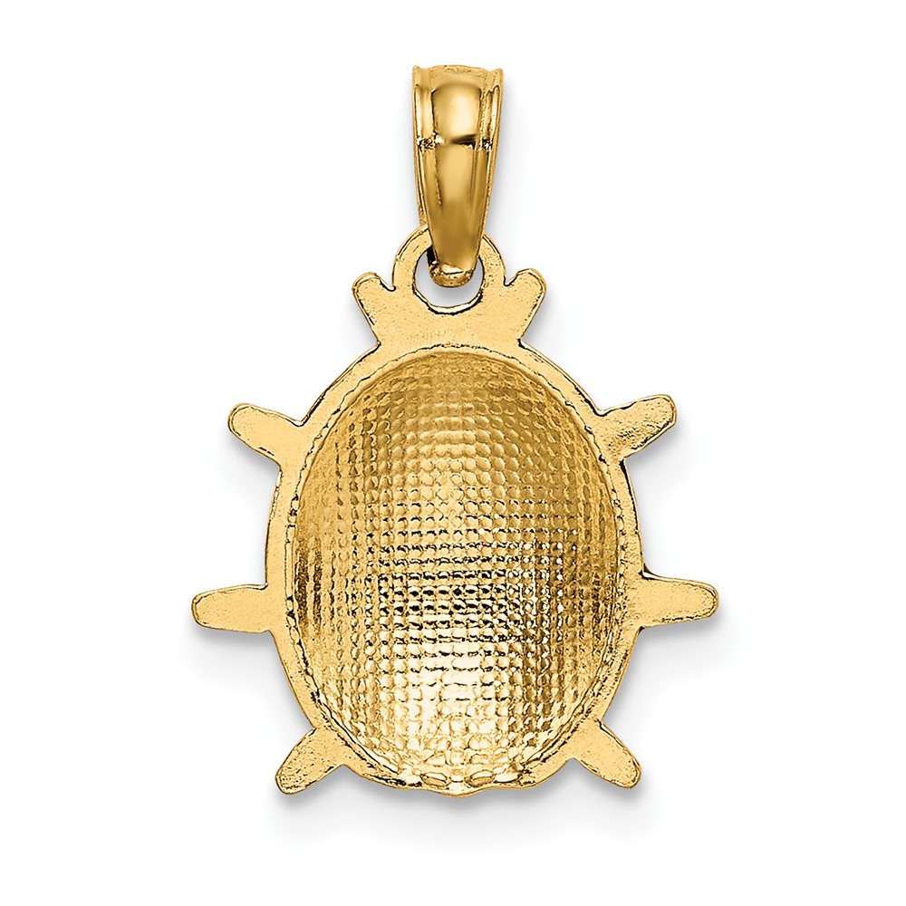 14K Enameled Ladybug Charm (K7068)