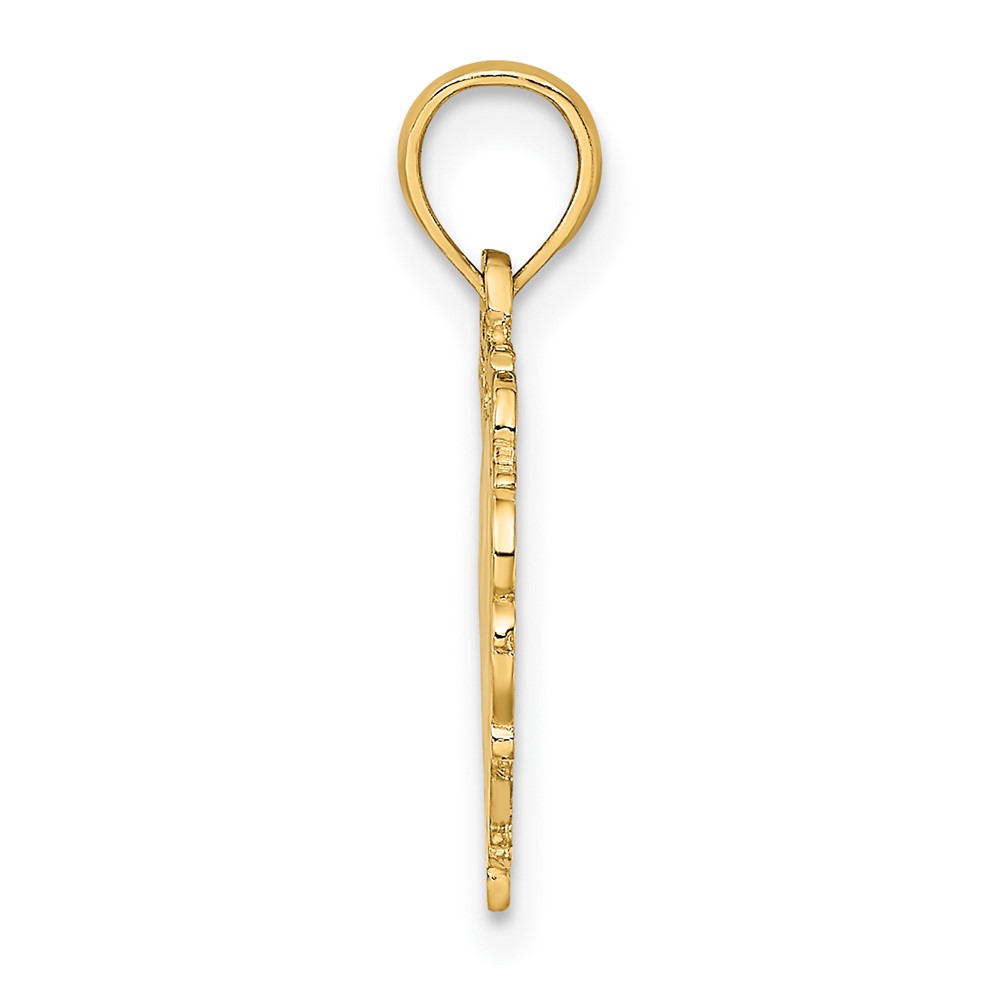 14K Love In Heart Charm (K7098)