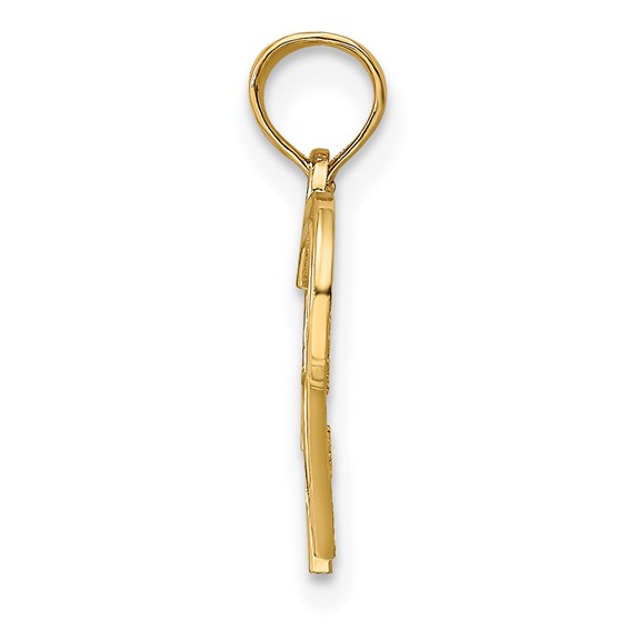 Gold Double Heart Pendant