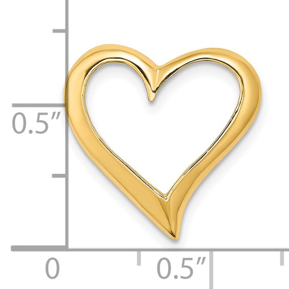 Gold Floating Heart Slide