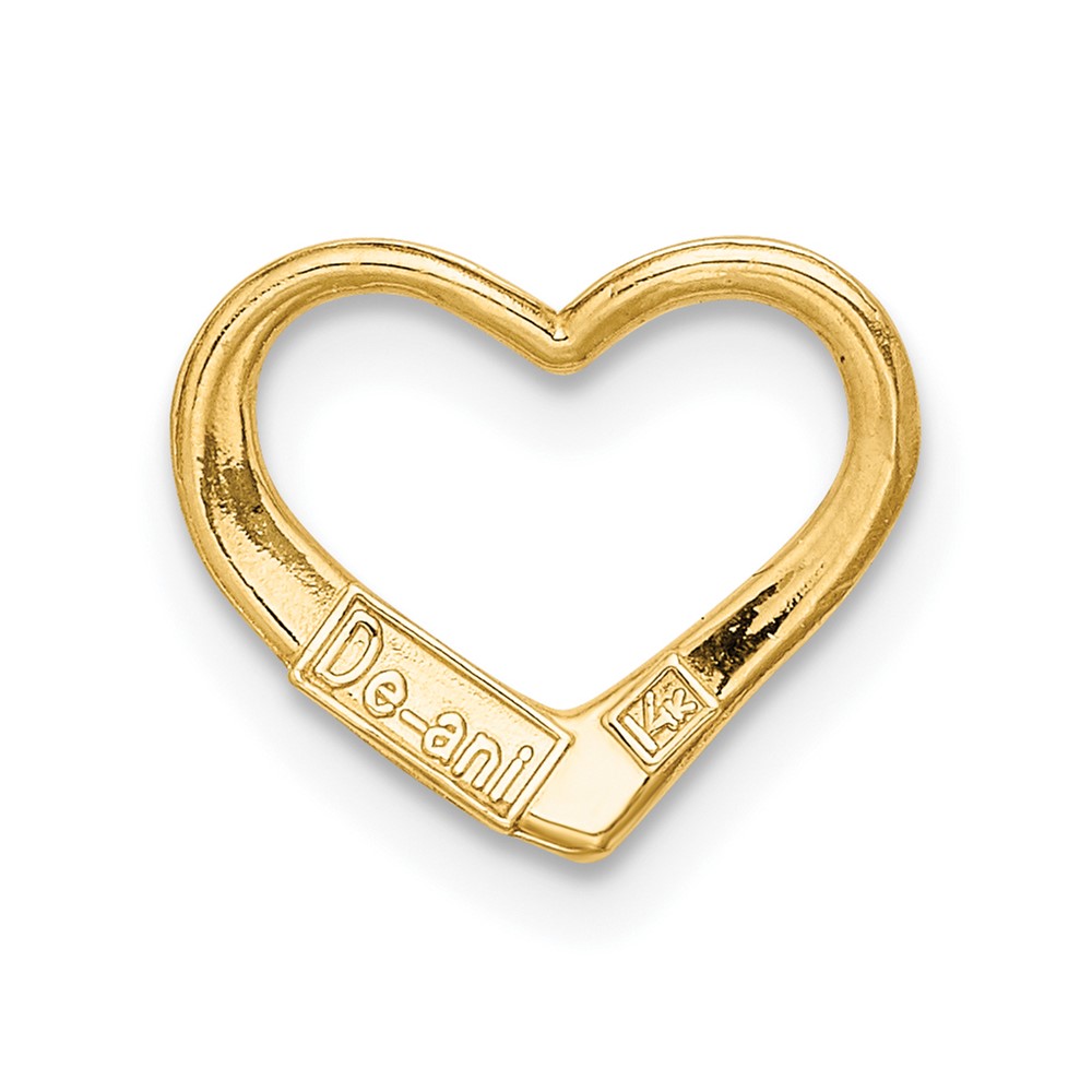 14K Floating Heart Charm (K7119)