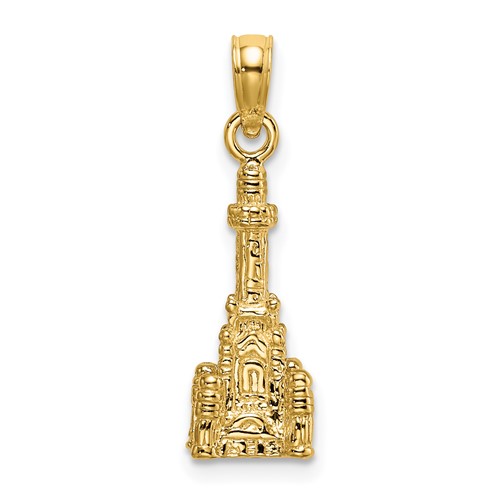 14K 3-D Chicago Water Tower Charm