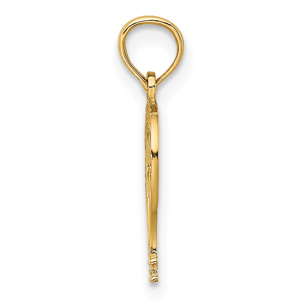 14K Cut-Out Flat Hot Air Balloon Charm (K7148)