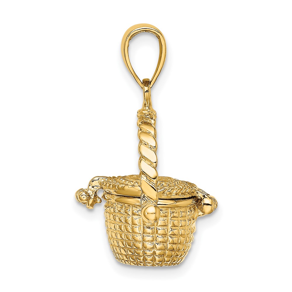14K 3-D Moveable Nantucket Basket Charm (K7151)