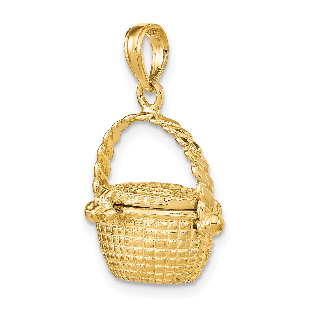 14K 3-D Moveable Nantucket Basket Charm (K7151)
