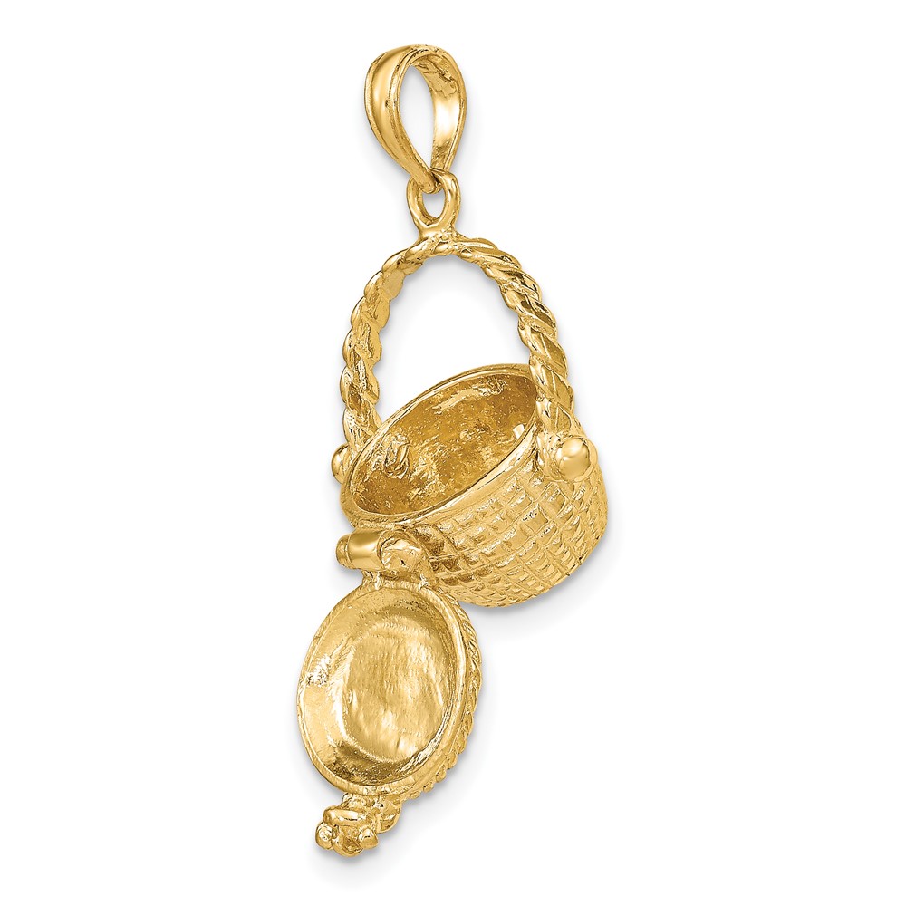 14K 3-D Moveable Nantucket Basket Charm (K7151)