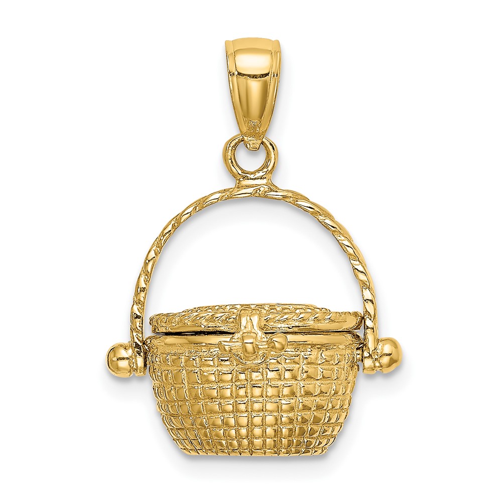 14K 3-D Moveable Nantucket Basket Charm (K7151)