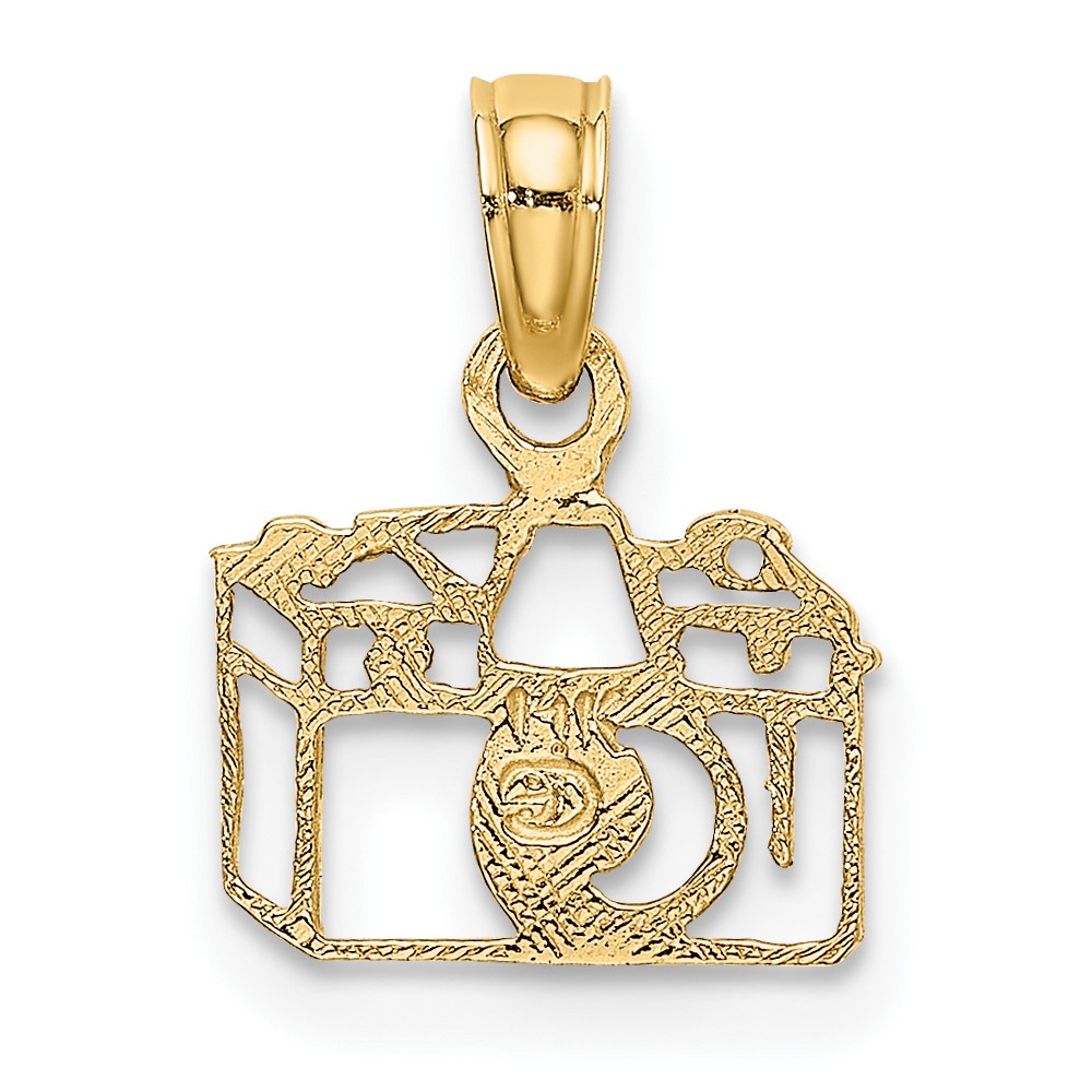 14K Flat Cut-Out Camera Charm (K7155)