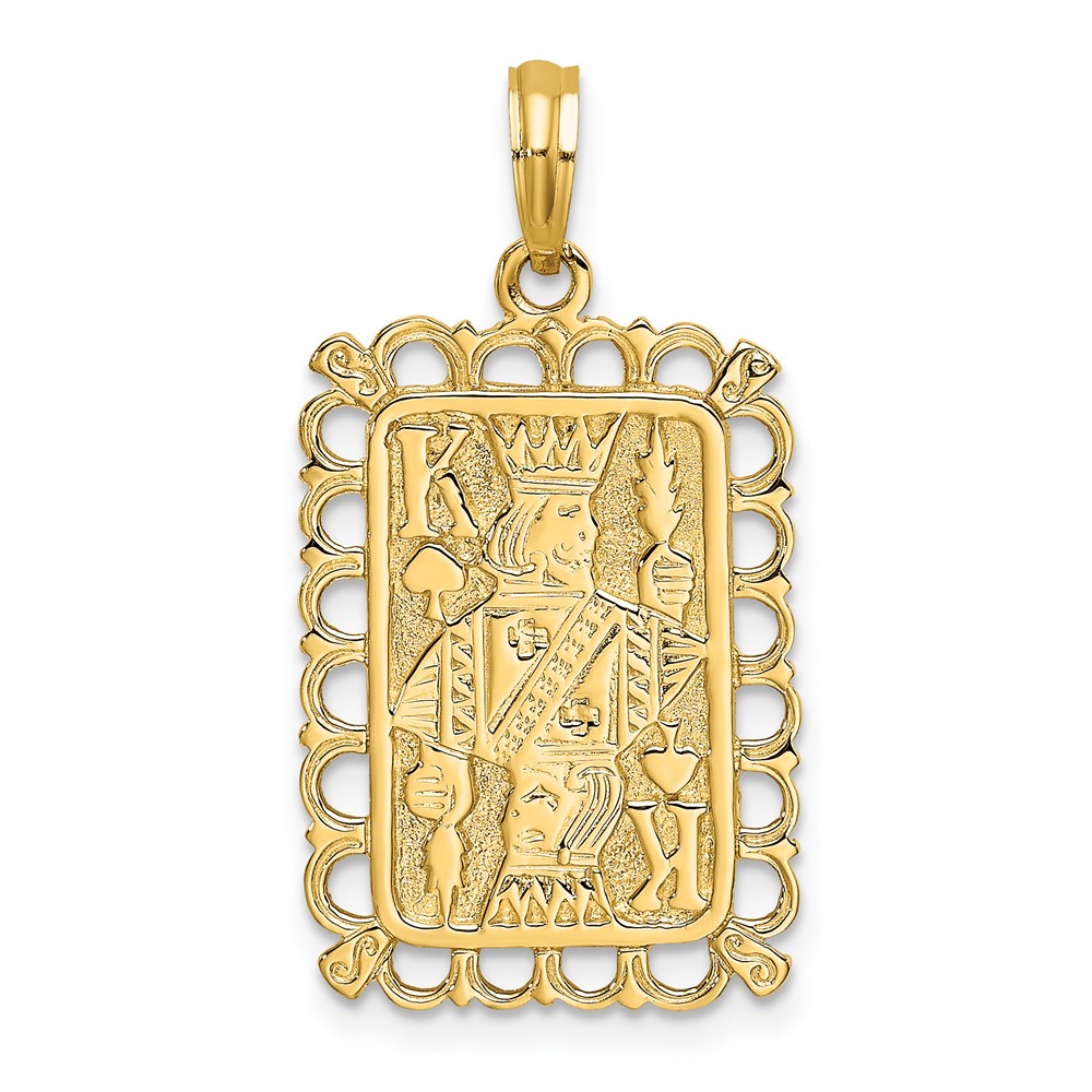 14K King Playing Card Charm (K7160)