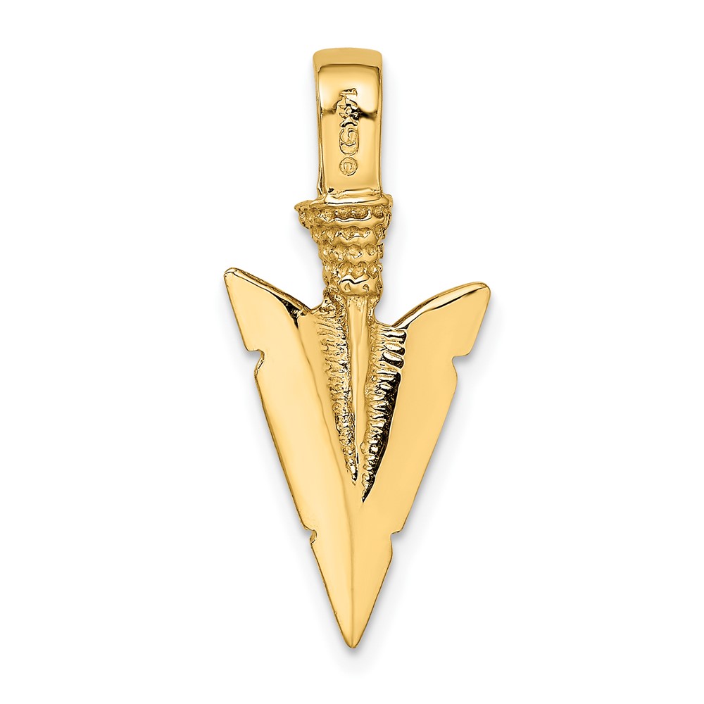 14K 3-D Arrowhead Charm (K7165)