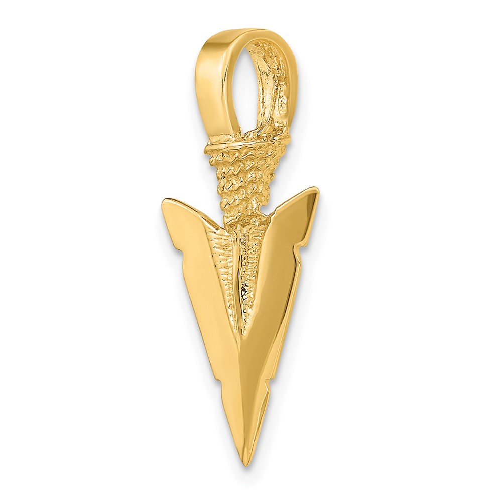 14K 3-D Arrowhead Charm (K7165)