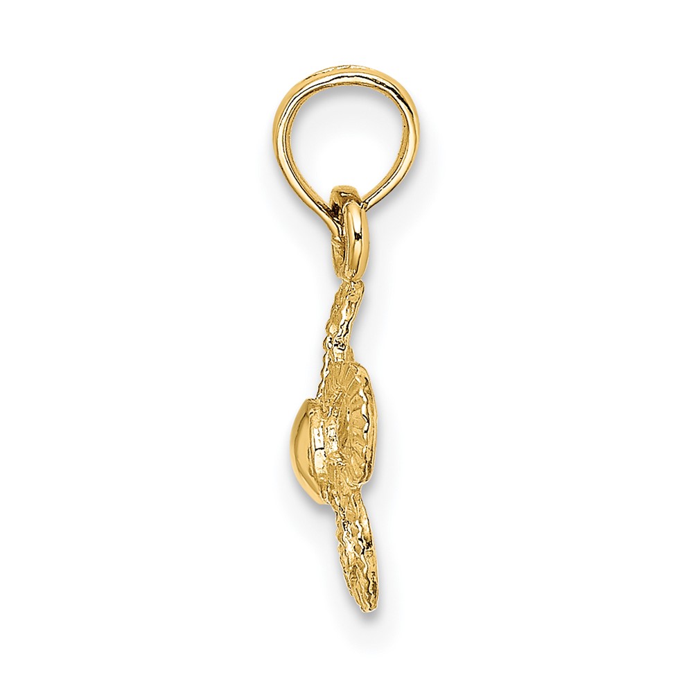 14k Mini Daisy Flower Charm (K7179)