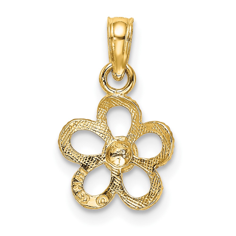 14k Mini Daisy Flower Charm (K7179)