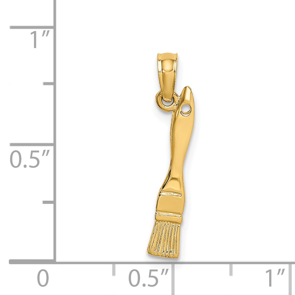14K 3-D Paint Brush Charm (K7189)
