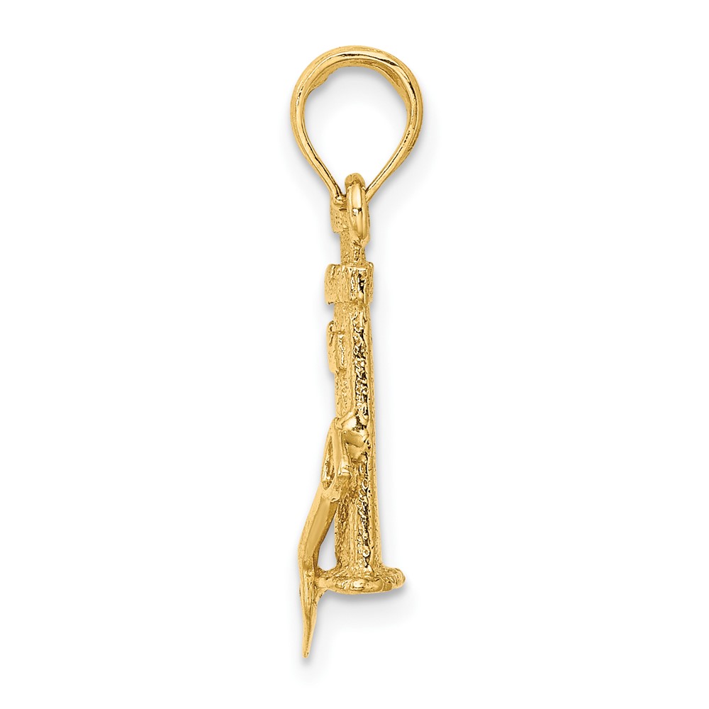 14K 3-D Sand Castle w/ Shovel Charm (K7207)