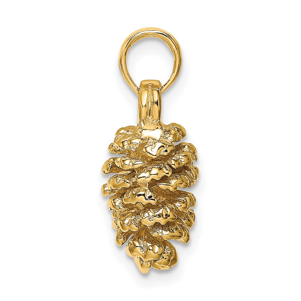 14K 3D Pinecone Charm (K7217)