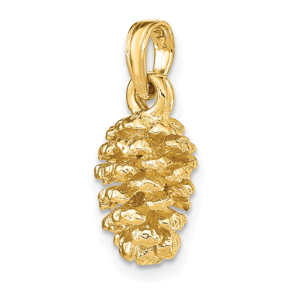 14K 3D Pinecone Charm (K7217)