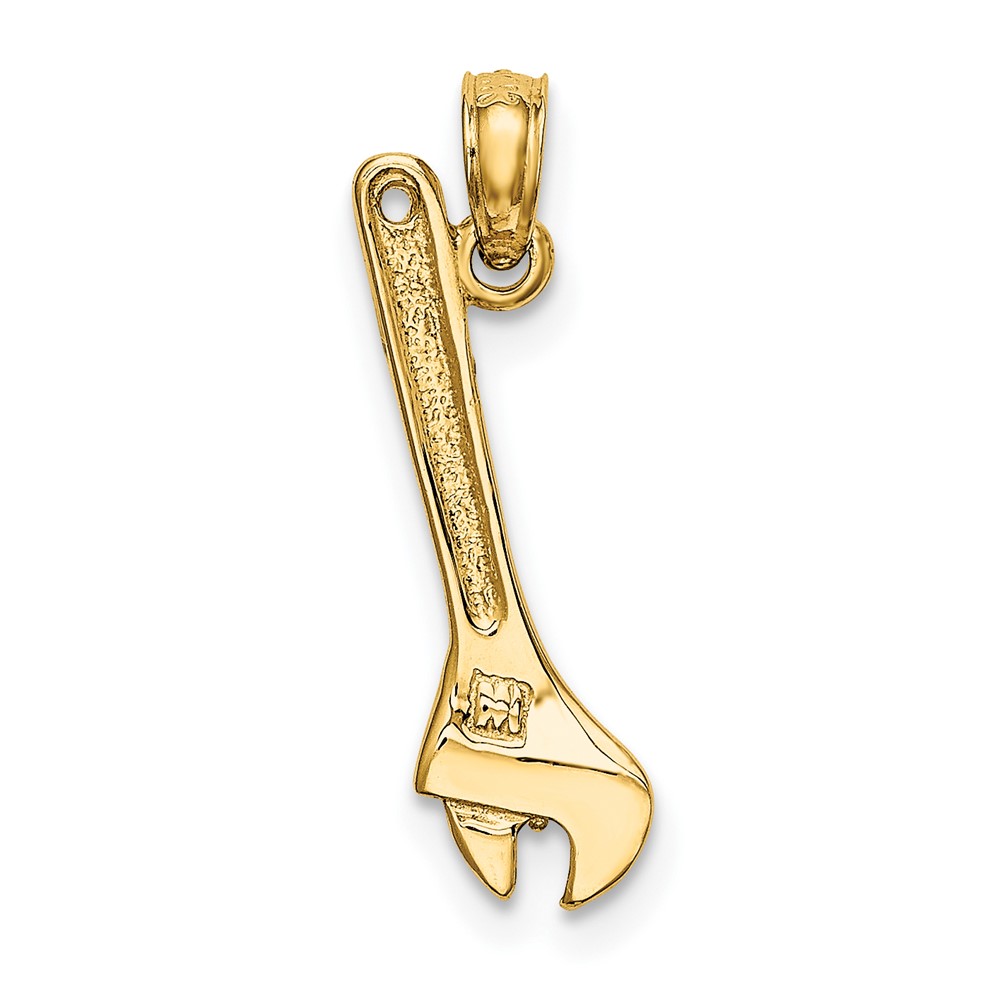 14K 3-D Adjustable Wrench Charm (K7219)
