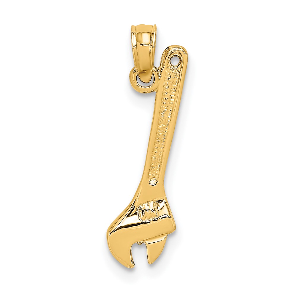 14K 3-D Adjustable Wrench Charm (K7219)