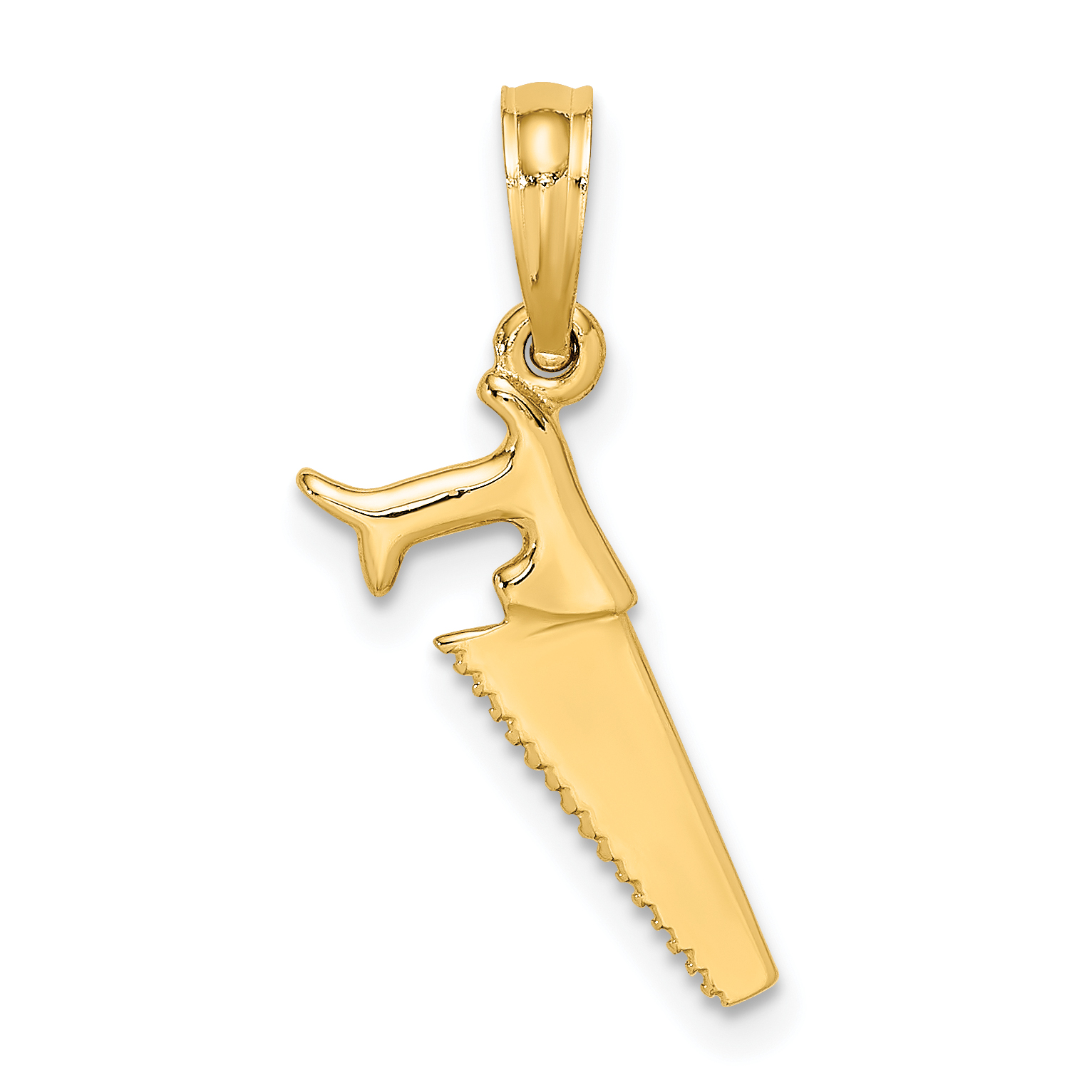 14K 3-D Saw Charm (K7221)