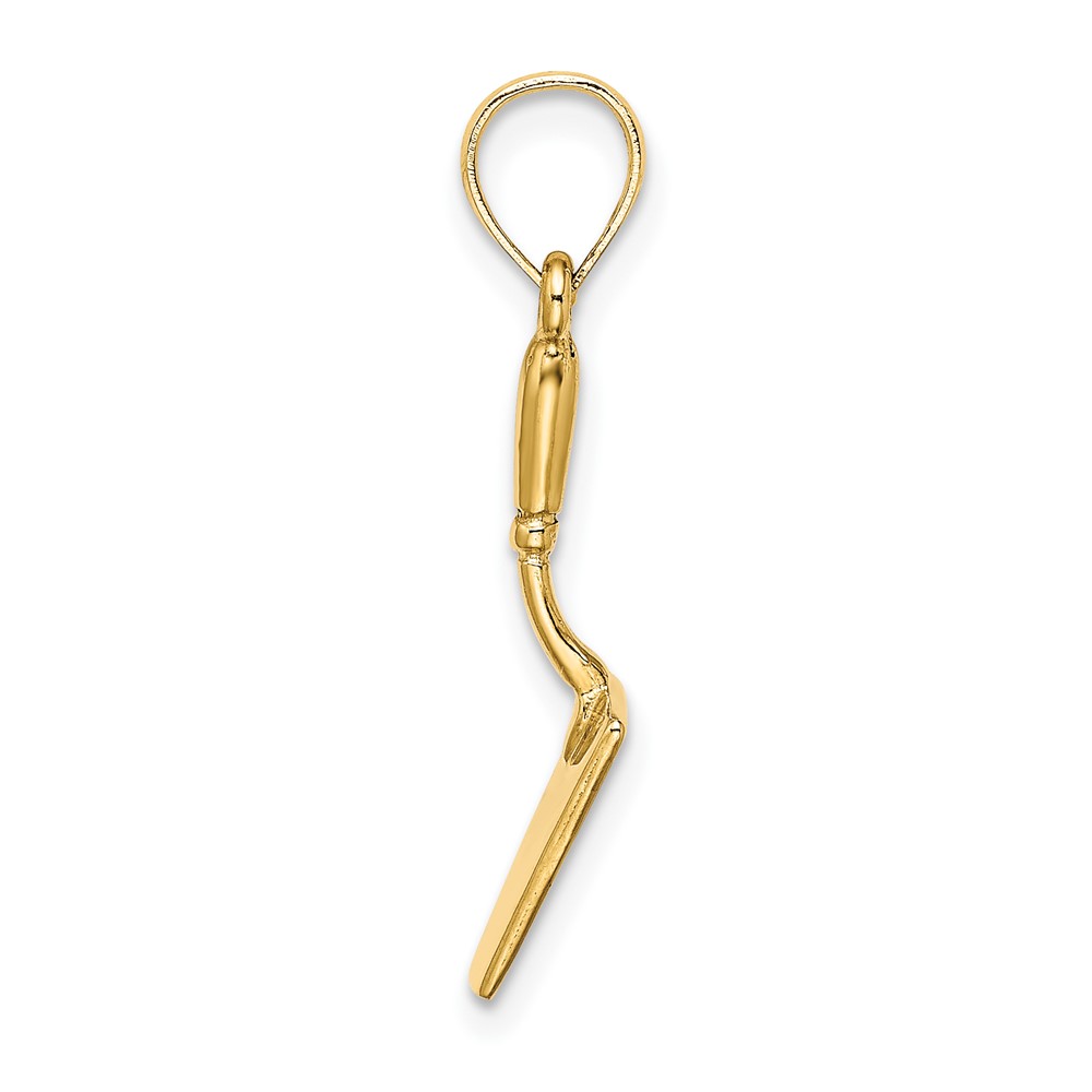 14K 3-D Concrete  Tool Spatula Charm (K7225)