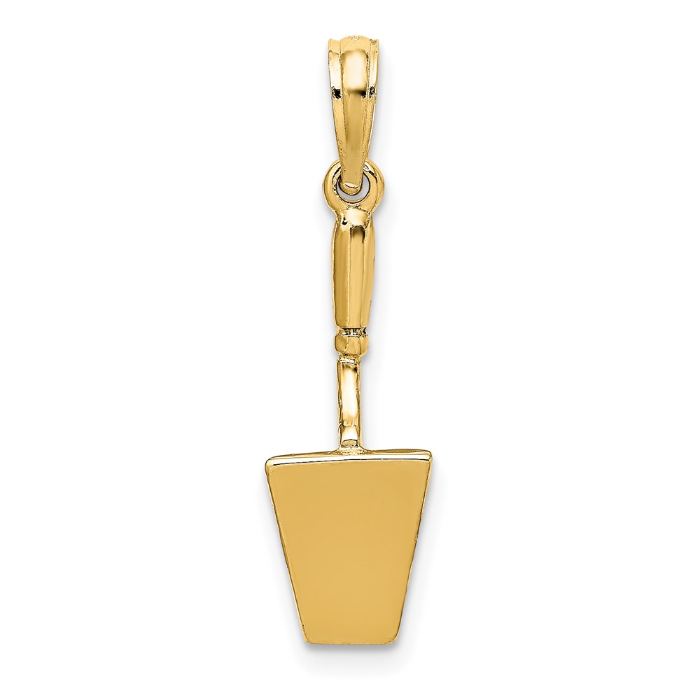 14K 3-D Concrete  Tool Spatula Charm (K7225)